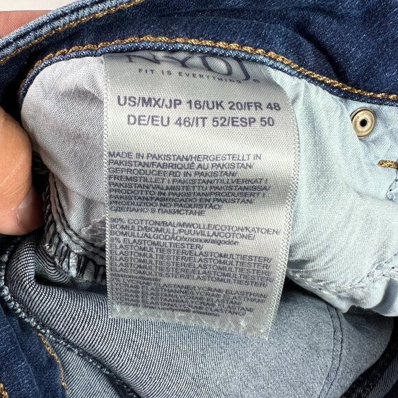 Not Your Daughters Jeans Women's 36x31* Marilyn Straight Dark Blue Denim Tag 16 - Picture 8 of 16